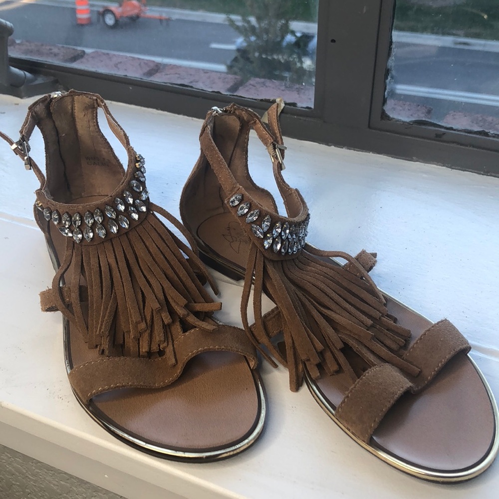Jessica Simpson brown Fringe sandals - so cute!
